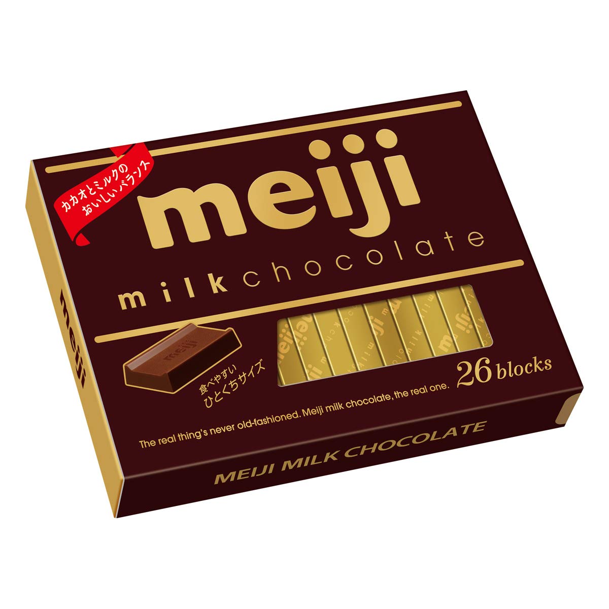 Meiji Milk Chocolate Box, 26 Blocks, 120 g