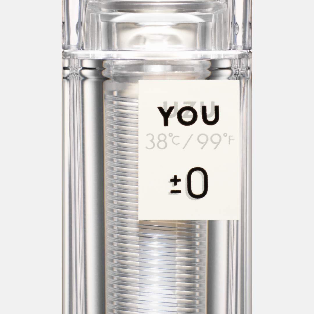UZU BY FLOWFUSHI 38°C / 99°F Lip Balm Stick YOU, Clear Hologram Sheer Semi-Gloss, Fragrance-Free, Low Irritation, 3.8 g