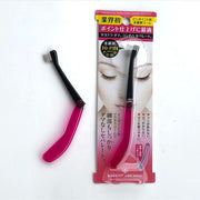 Shishida Seishindo MK-710 Folding Metal Mascara Comb, 10-Pin Pinpoint Lash and Brow Comb, Pink, Made in Japan