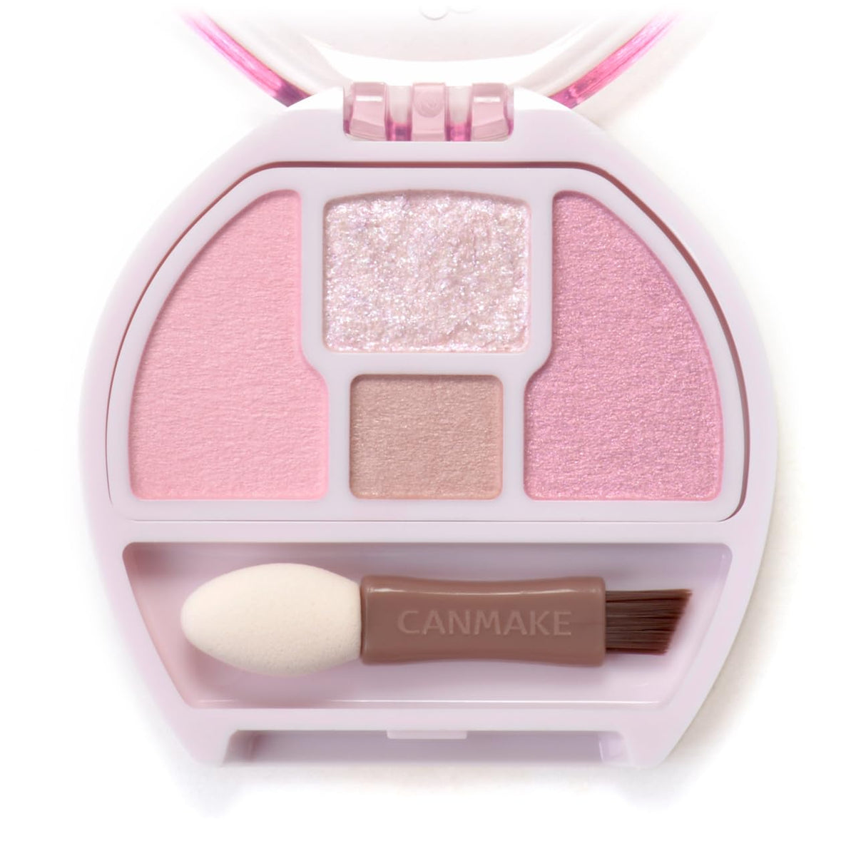 CANMAKE Plump Coordinate Eyes 05 Soap Bubble Plump, Under-Eye Aegyo Sal Eyeshadow Palette in Lilac Pink with Matte, Glitter and Pearl Textures and a Blood-Tone Shadow Colour, 1.3 g