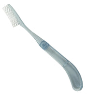 Shishida Seishindo Folding Mascara and Eyebrow Comb MK-400BU in Blue, Pocket Clump-Removing Comb Made in Japan