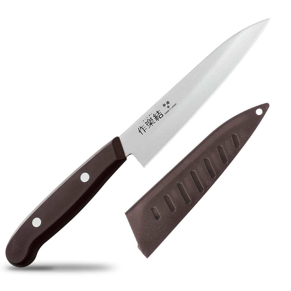 Takarabune Sakura Yui Knife With Sheath — Santoku Or Petty