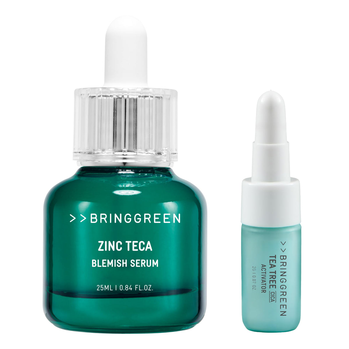 BRING GREEN Zinc Teca Blemish Serum with Tea Tree Cica Activator, Tea Tree and Centella Niacinamide Serum, 25 mL