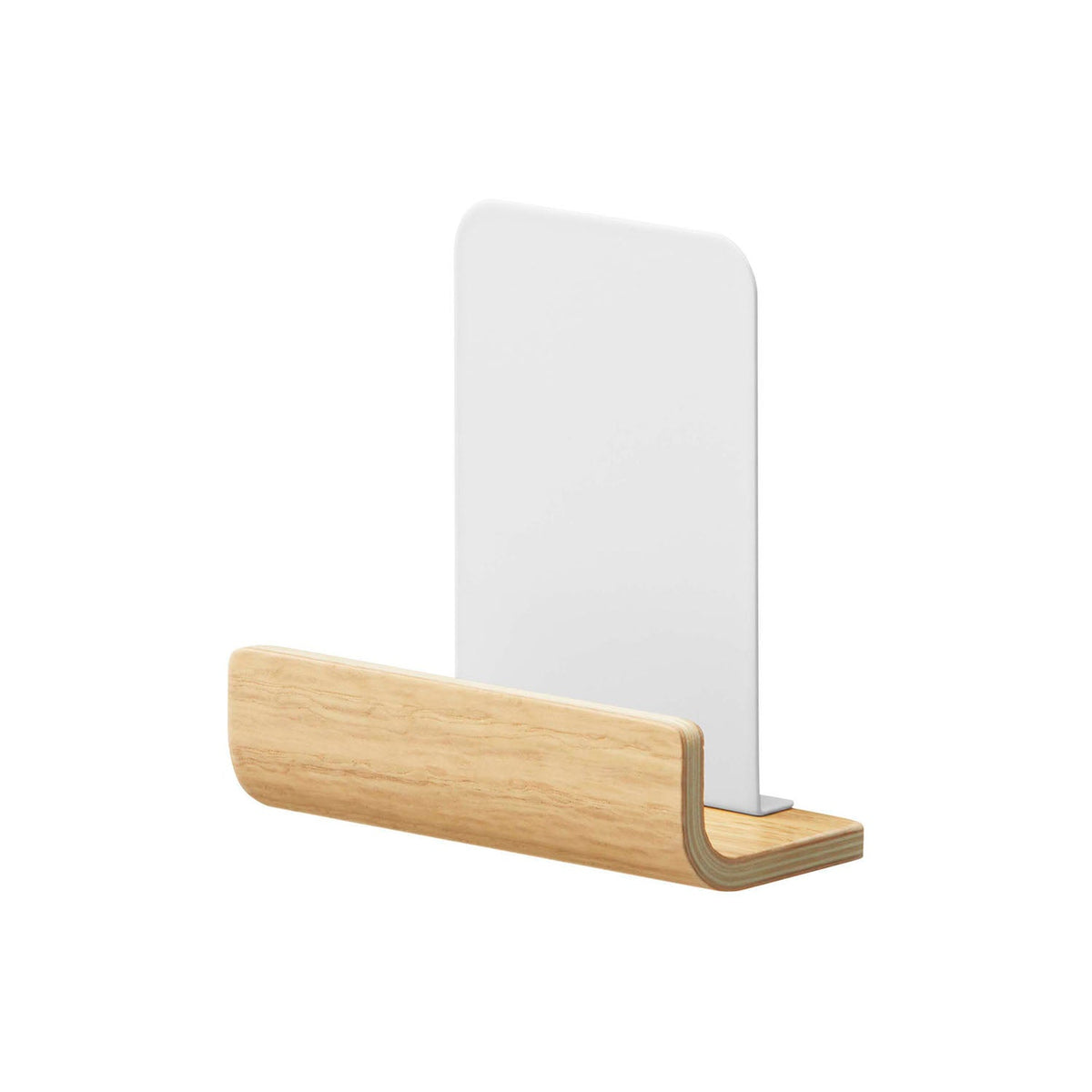 Yamazaki Rin Talisman Stand Single, Table-Top Stand That Holds One Shrine Talisman Upright on a Shelf in a Home Without a Wall Shrine, Slot W10.5 x D3 cm, 10.5 x 5 x 11 cm and 95 g, Natural