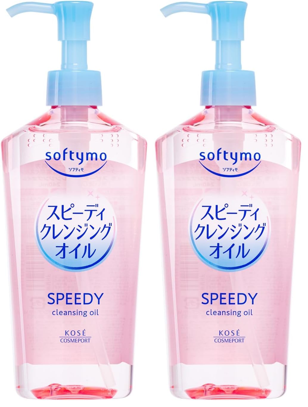 Softymo Speedy Cleansing Oil, Fragrance-Free Rinse-Off Makeup Remover Oil with Organic-Certified Botanical Oils, Wet-Hands and Eyelash-Extension Safe, 240 mL
