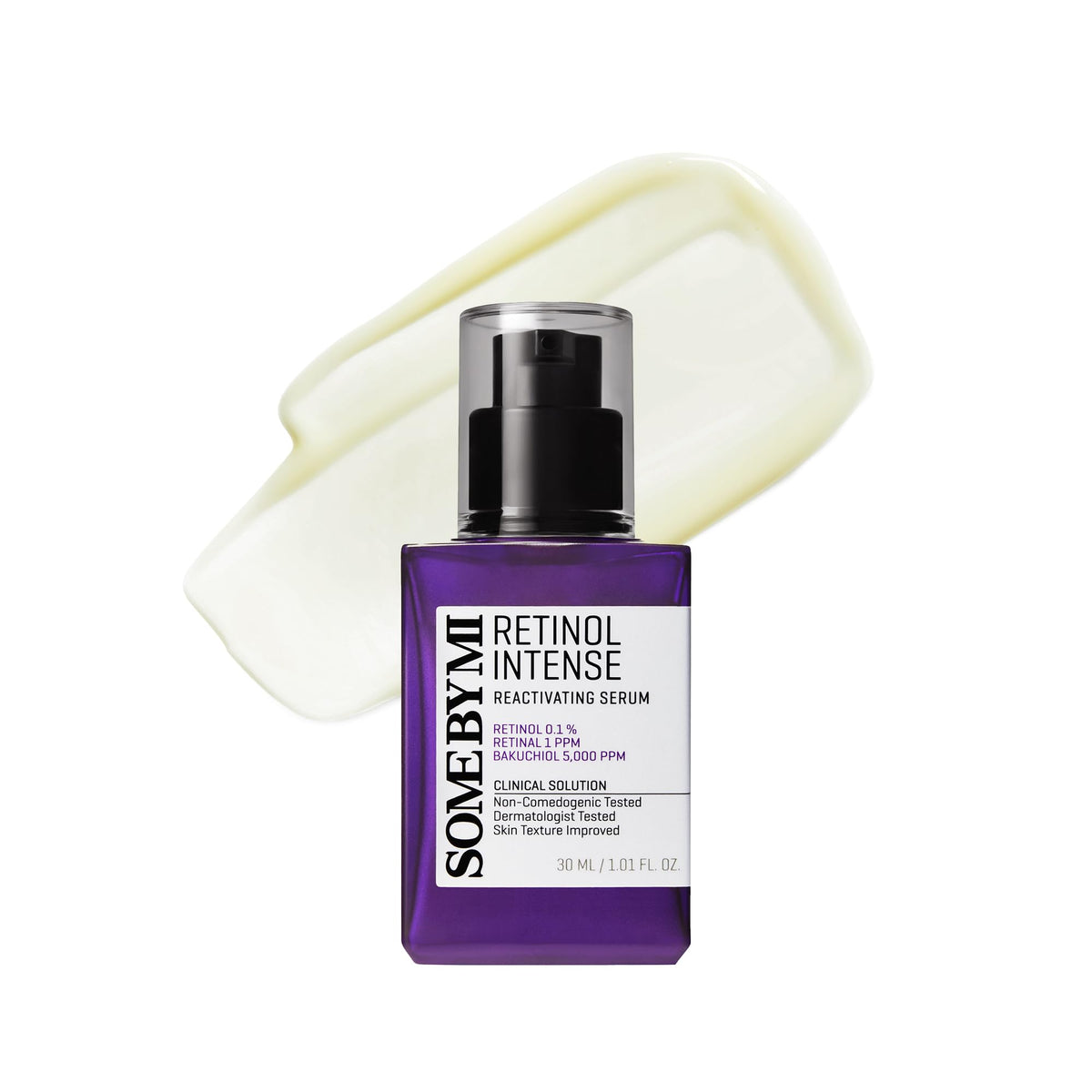 Some By Mi Retinol Intense Reactivating Serum, 0.1% Retinol, Retinal and Bakuchiol Night Serum for Pores and Texture, 30 mL