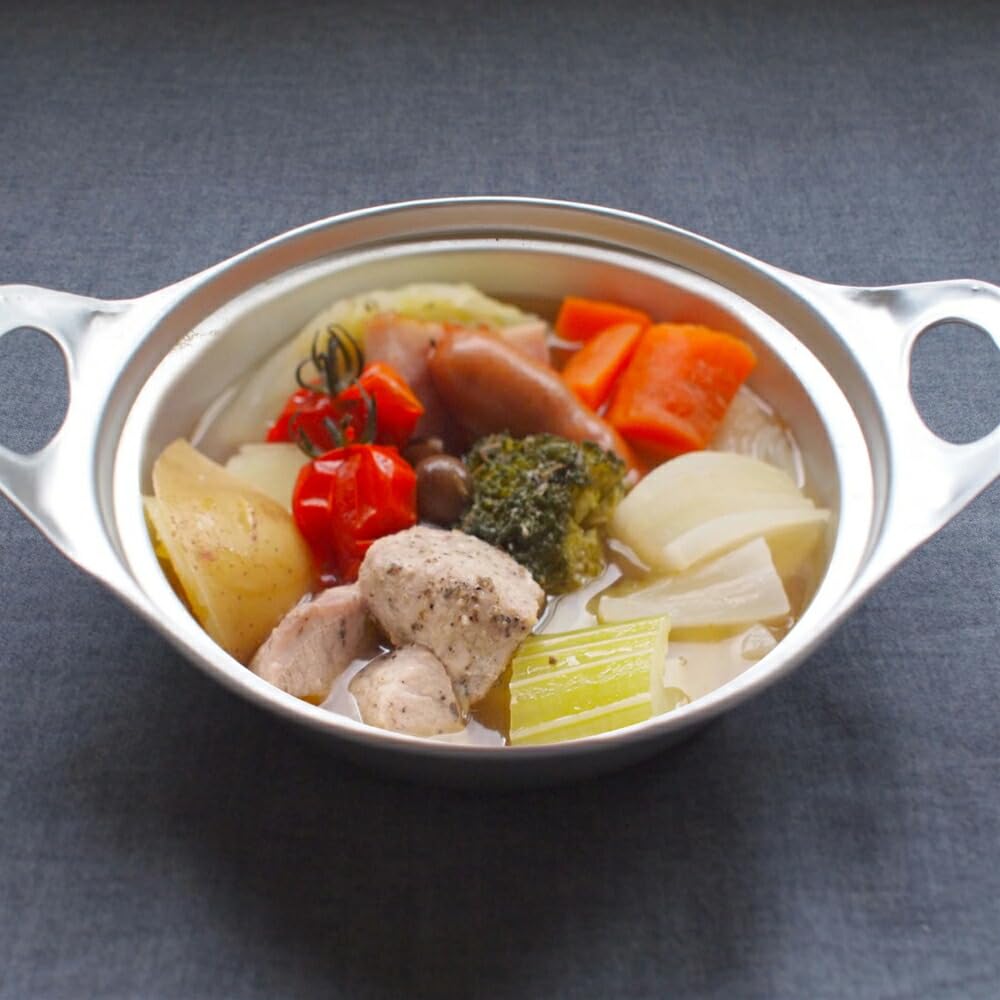 Daiya-jirushi Uncoated Aluminium Yosenabe One-Person Pot — 125g