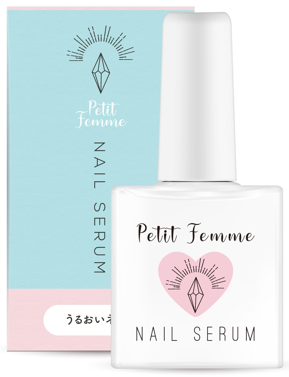 Petit Femme Nail Serum 10 mL, Shea Butter and Squalane Nail Oil with Manicure-Type Brush, Fresh Floral or Osmanthus Scent, Made in Japan