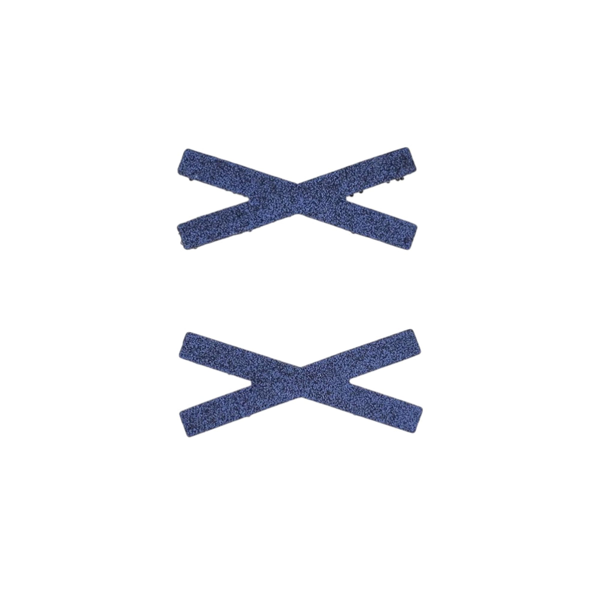 Cross X Mini No-Crease Hair Clips for Bangs, Set of 2, Made in Japan, 5 x 2.1 cm, in Plain, Velvet and Faux Leather Fabrics