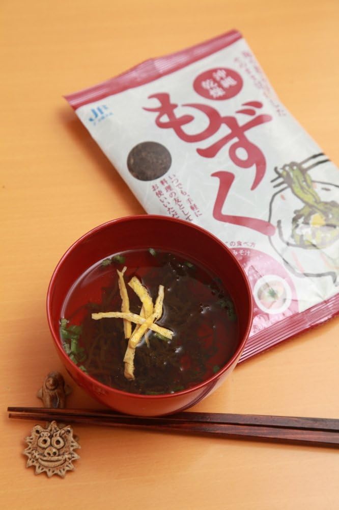 JF Okinawa Fisherman, Okinawa Dried Mozuku, 0.4 oz (10 g) x 3, Easy Recipes Included, Always Easy to Use as a Cooking Companion