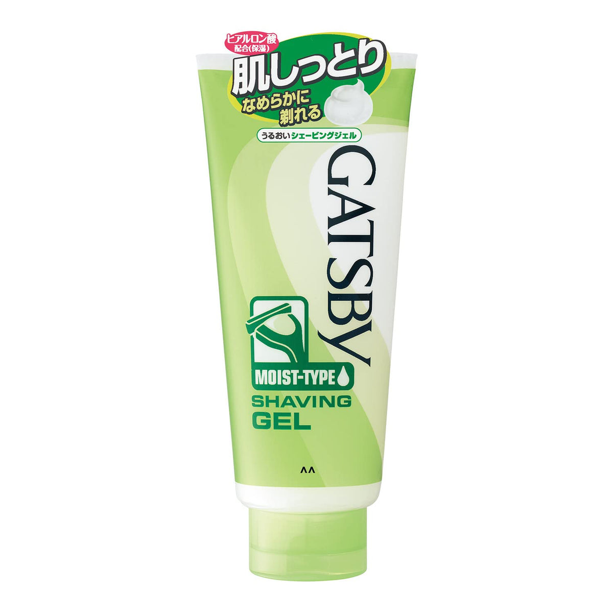 Gatsby Moist Shaving Gel, Hyaluronic Acid Shaving Gel for T-Razors, Aqua Citrus Scent, 205 g