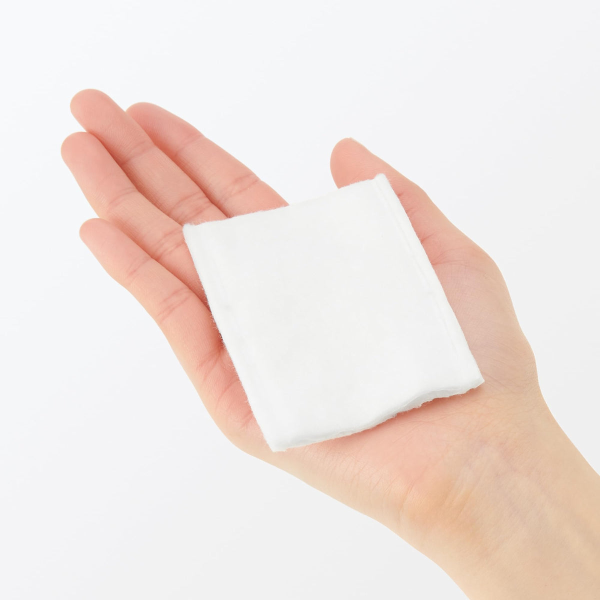 Muji Peelable Cotton, 86 Sheets, 100% Cotton Four-Layer Cotton Pads You Peel Apart, About 85 x 60 mm, Also Usable as a Cotton Pack, Made in Japan