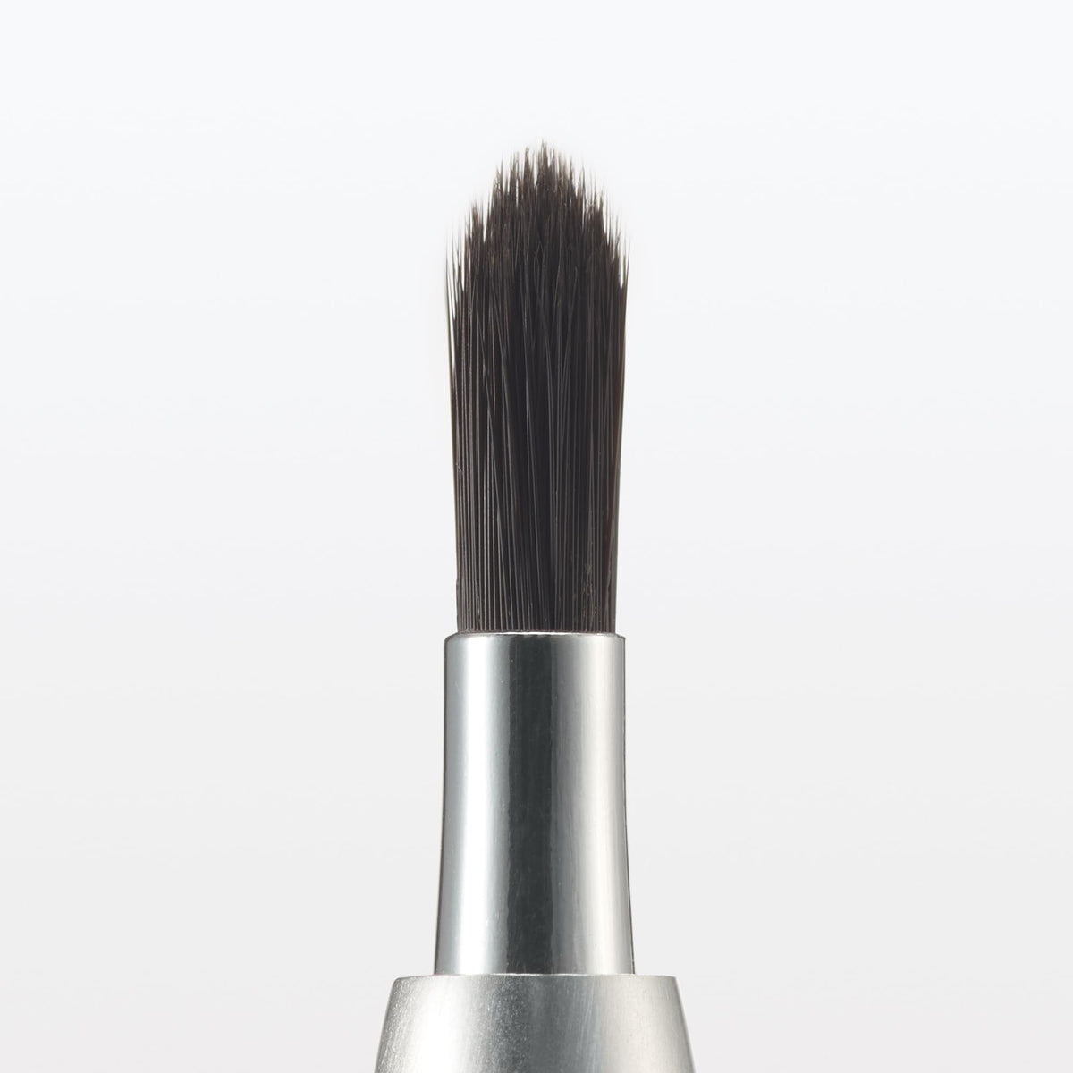 MUJI Retractable Lip Brush OGB50A1A, Aluminium Slide Cap Lip Brush with PBT Bristles, About 67 mm
