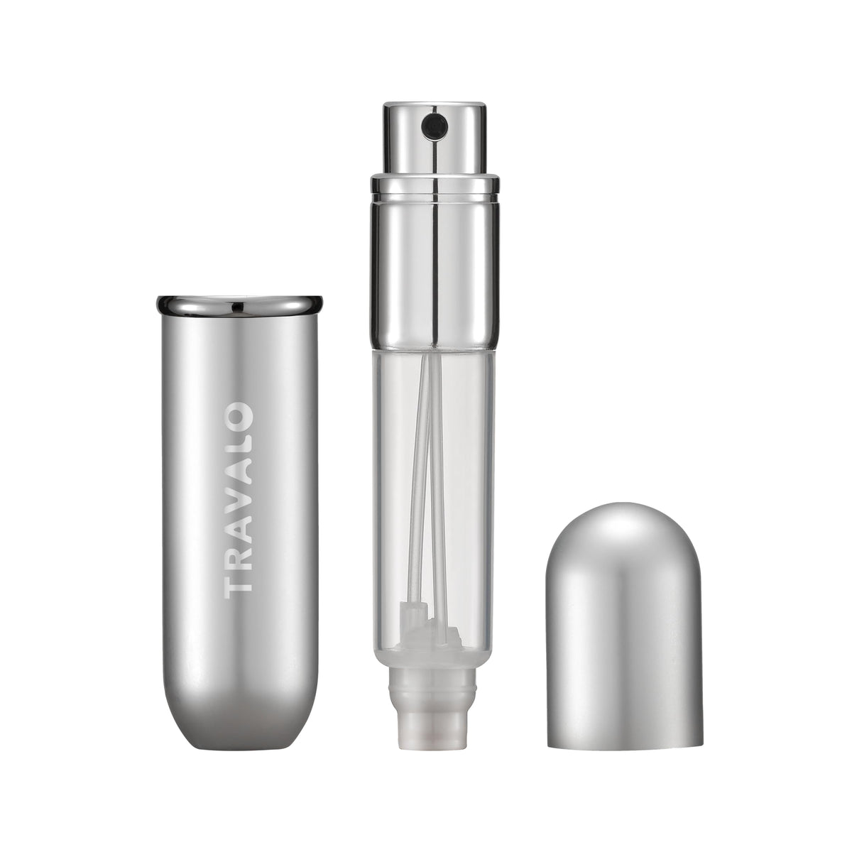 Travalo New Classic Perfume Atomizer, 5 mL Refillable Travel Fragrance Bottle with Direct Charge, Silver, Gold or Pink