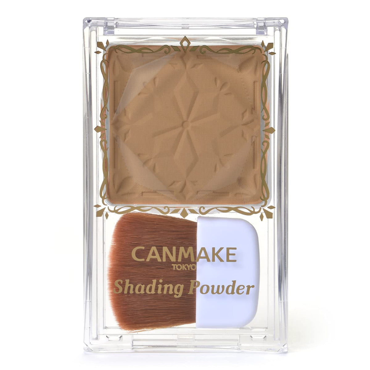 Canmake Shading Powder, Natural Contour Shading Powder with a Flat Brush that Gives the Face Line a Smaller, Defined Look, 4.4 g