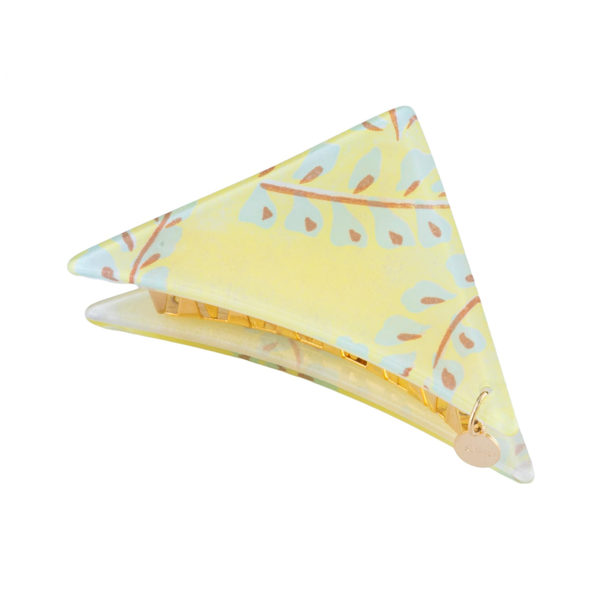 Triangle Hair Claw Clip with Edo Chiyogami Auspicious Pattern, Japanese Style Banana Clip, Made in Japan, 3 Designs