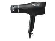 Koizumi Monster Hair Dryer KHD-W905/BK, Double Fan 1300 W Dryer with 2.2 m3 per Minute Airflow, Automatic Hot and Cold Switching, Scalp Mode and Digital Display, Black