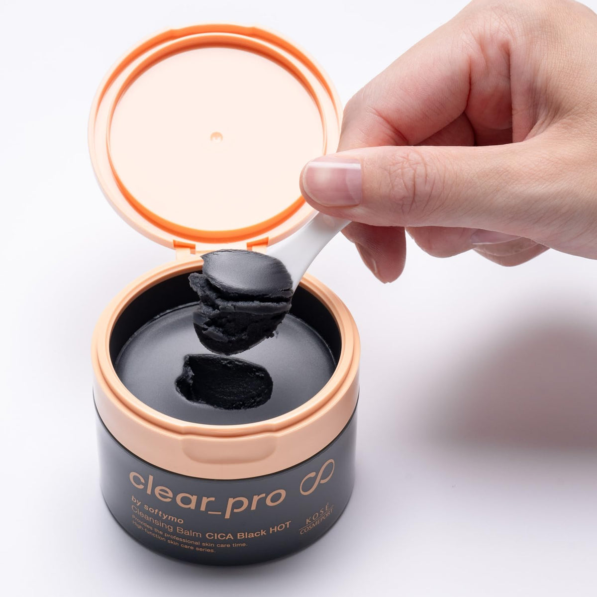 Softymo Clear Pro Cleansing Balm CICA Black HOT, 90 g Warming Charcoal and Zeolite Makeup Remover Balm for Clogged Pores