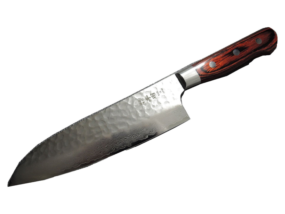 Sakai Takayuki Hammered Damascus Santoku 180mm