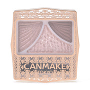 Juicy Pure Eyes Three-Tone Eyeshadow Palette 11 Strawberry Cocoa, Muted Pink Brown with a Glossy Top Coat, 1.4 g, Made in Japan