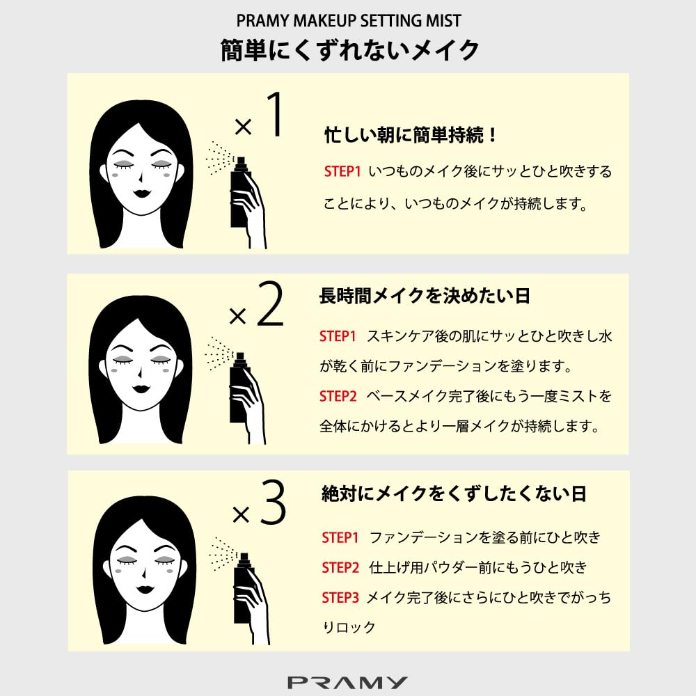 PRAMY Makeup Setting Spray — 100 mL Matte