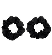 Soft Cotton Scrunchies, Pack of 2, for Women and Girls, Gentle Hair Ties for Thick Hair, Ponytails and Buns, 9.5 cm, Twelve Colors