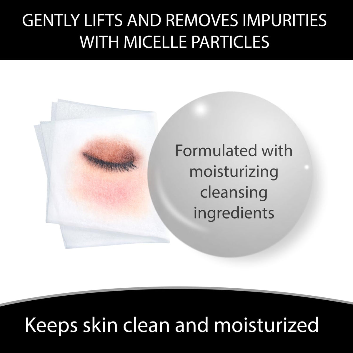 Bifesta Micellar Cleansing Sheets Perfect Clear, Large Lotion-Infused Makeup Remover Wipes with Artichoke Extract, 46 Sheets, 1 Pack or 2 Packs