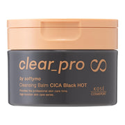 Softymo Clear Pro Cleansing Balm CICA Black HOT, 90 g Warming Charcoal and Zeolite Makeup Remover Balm for Clogged Pores