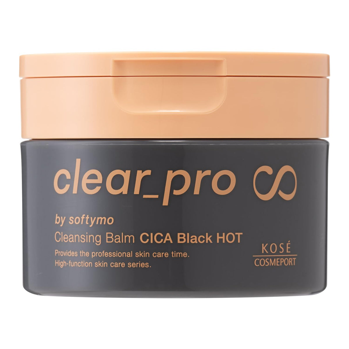Softymo Clear Pro Cleansing Balm CICA Black HOT, 90 g Warming Charcoal and Zeolite Makeup Remover Balm for Clogged Pores