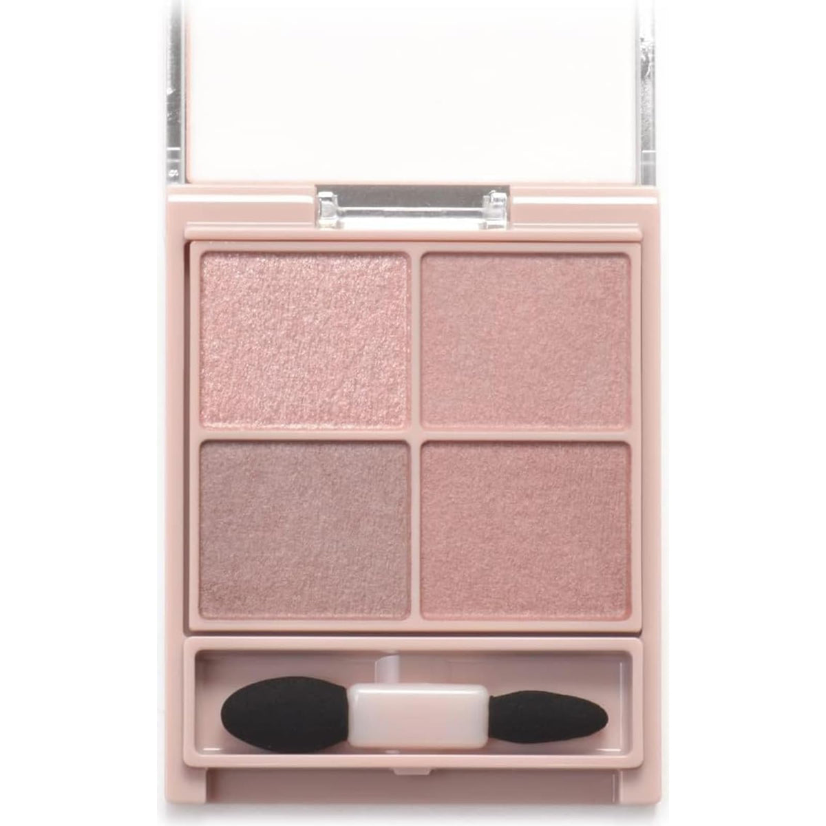 Canmake Silky Souffle Eyes Matte Type, Sheer Matte Four-Colour Eyeshadow Palette with Fine Glitter and Beauty-Serum Ingredients, 3.8 g
