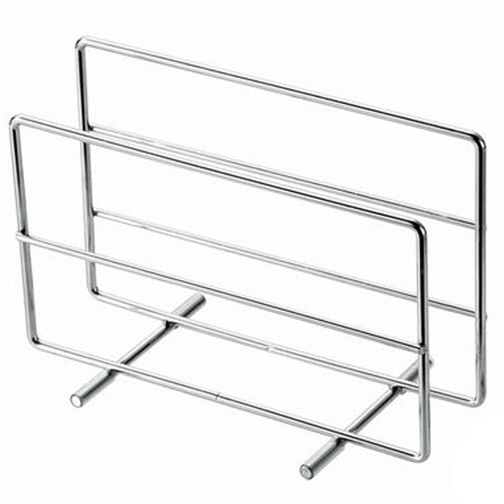 Eko Kinzoku Steel Cutting Board Stand, Chrome-Plated Wire Rack for Chopping Boards, 8.1 x 15.5 x 10.7 cm