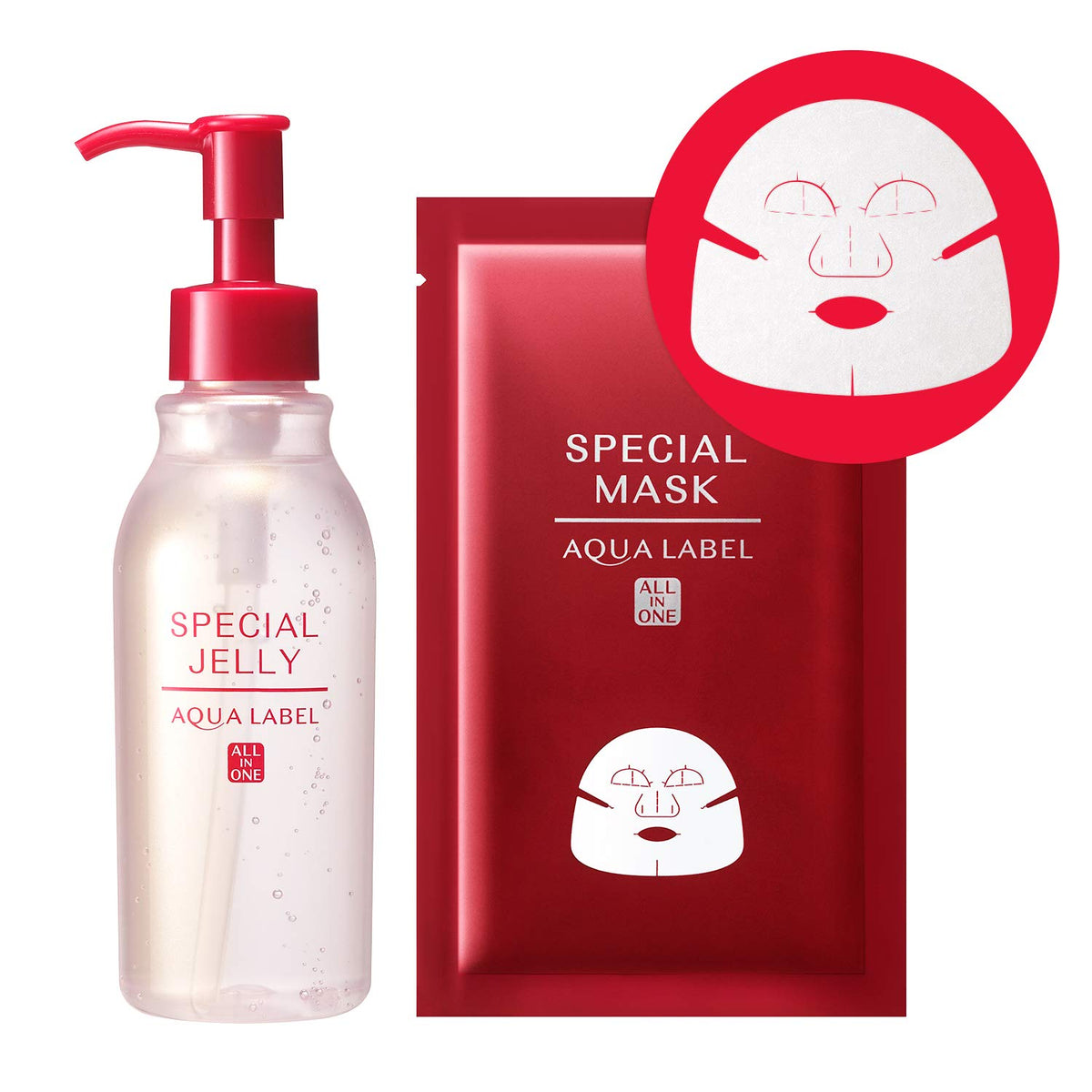 All-In-One Jelly For Lotion, Milky Lotion And Mask, 160 mL Pump Or 140 mL Refill
