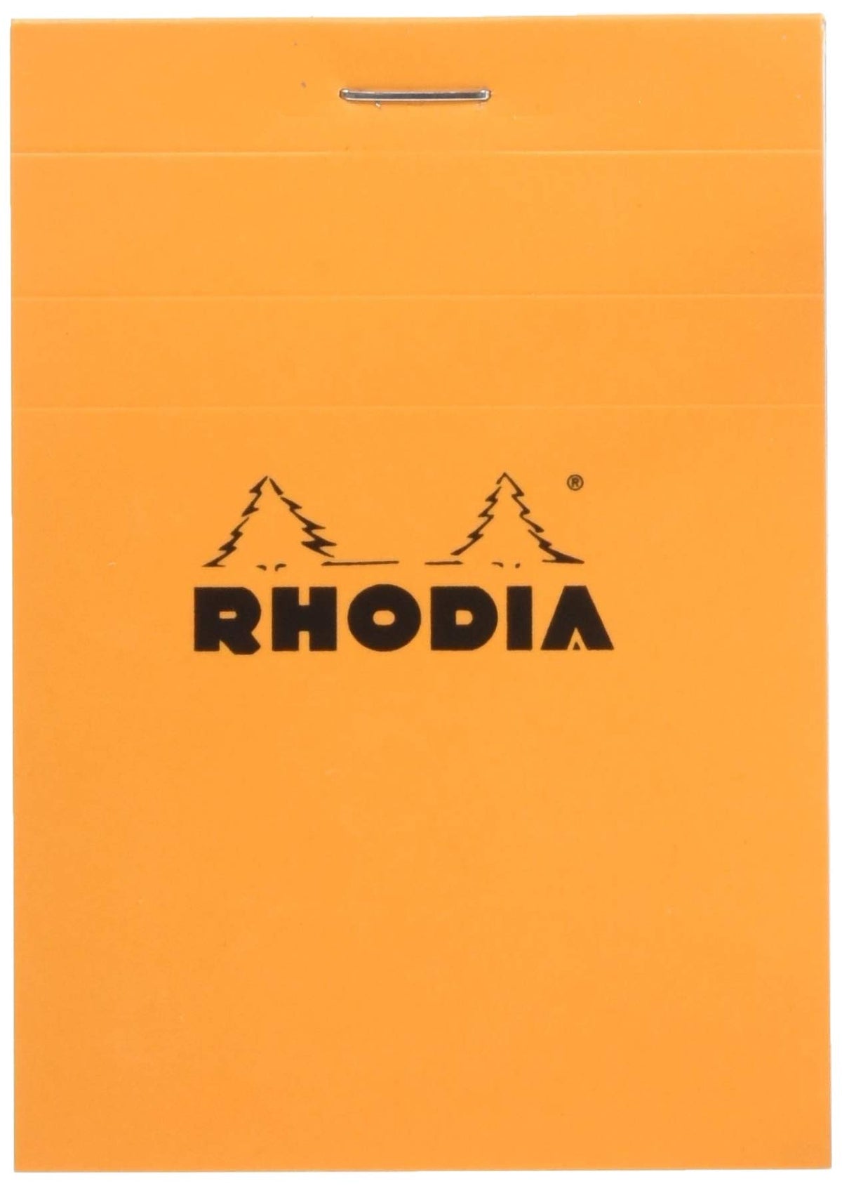Rhodia Block Notepads, 80 Sheets with Water-Repellent Cover and Micro-Cut Perforation, Sizes No.10 to No.19 and A3+, Grid, Lined or Meeting Rule, Orange, Black or White, 1 to 5 Pads