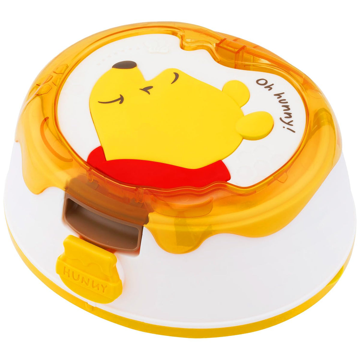 LEC Winnie the Pooh Wet Sheet Case with Child Lock and One-Push Open, Honey Pot Design with 80 Sheets of Pure Water Baby Wipes Included, Made in Japan