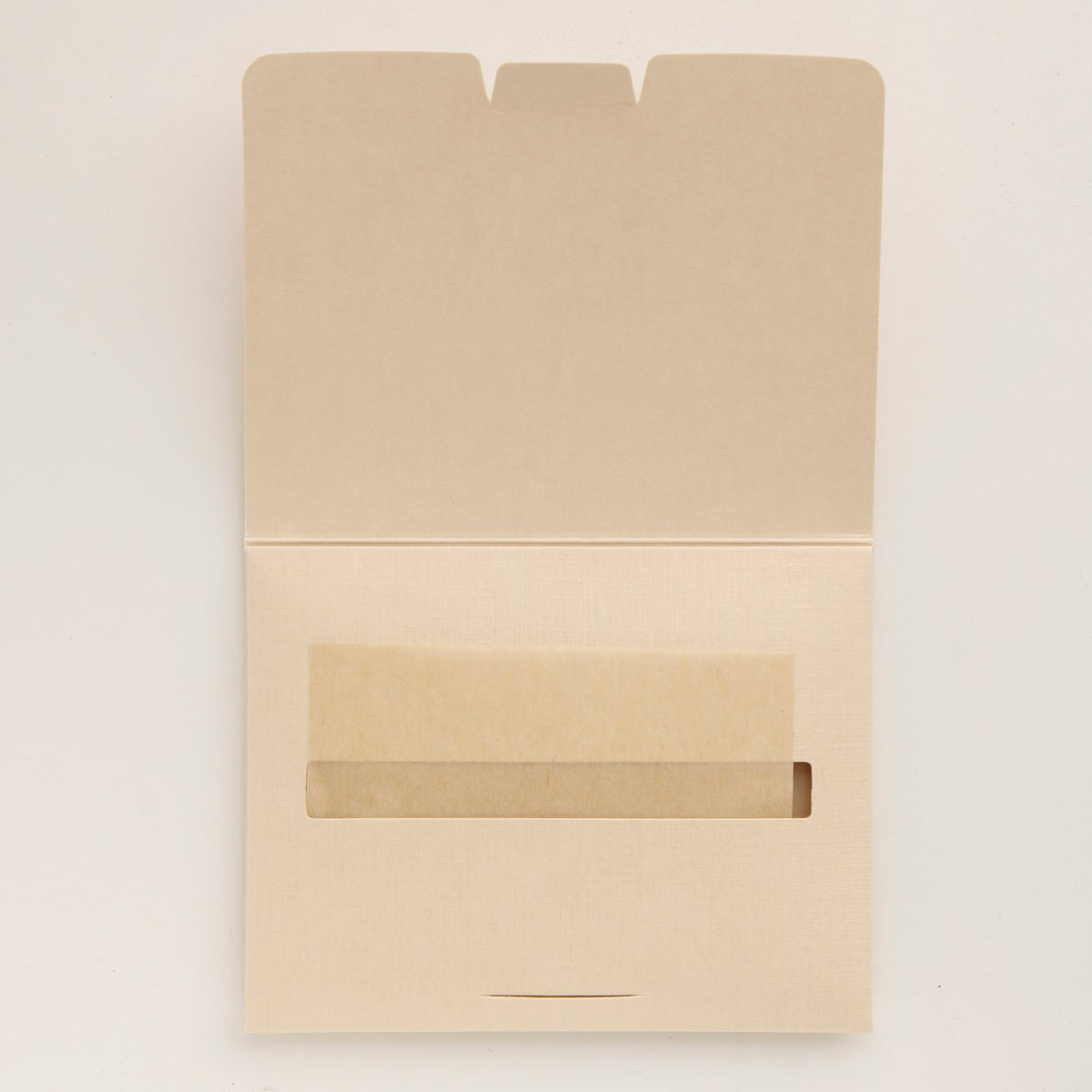 MUJI Oil Blotting Paper, 100 Sheets of 70 x 100 mm Brown Paper in a Flip-Open Box, Made in Japan