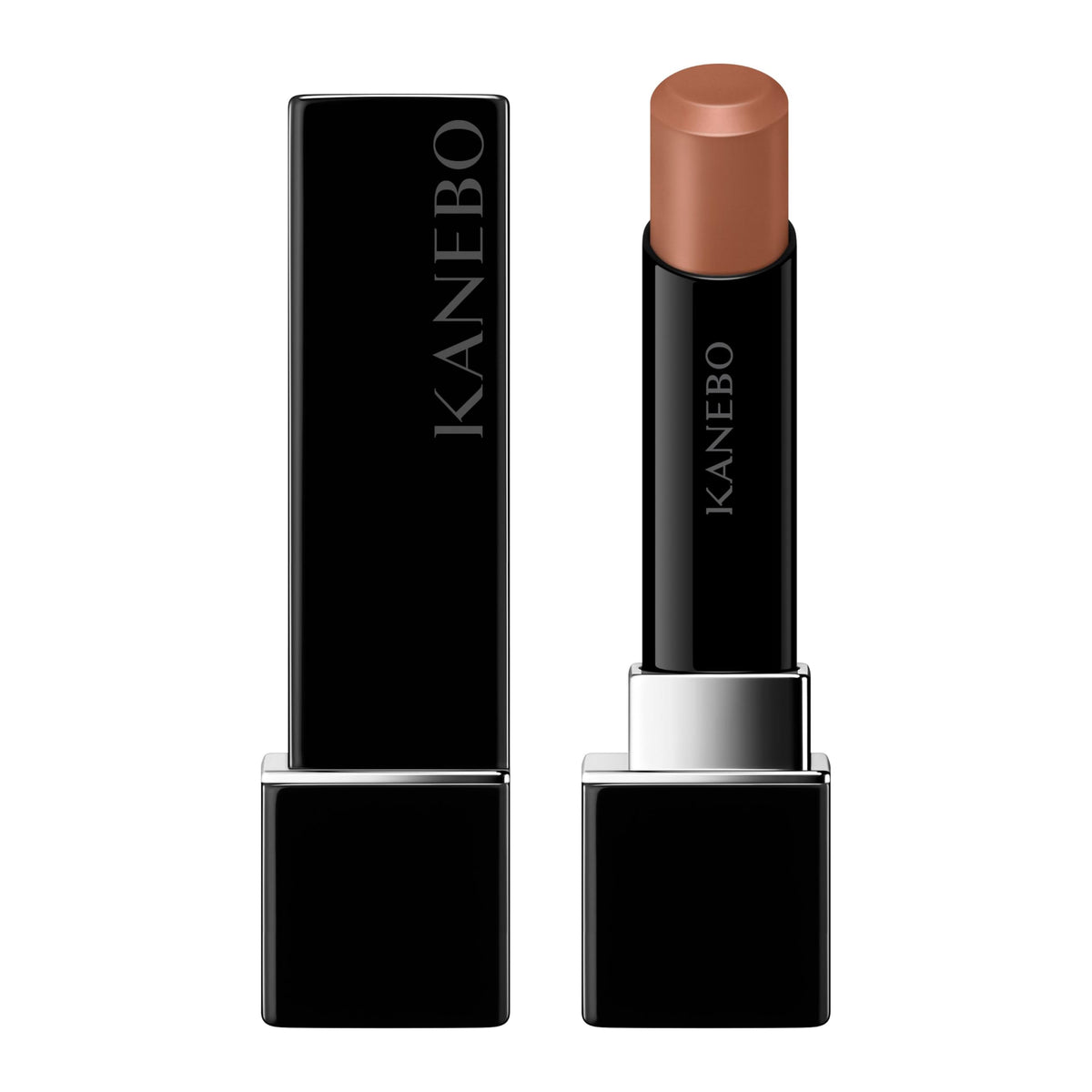 Kanebo Rouge Star Vibrant V09 Innocent Mood, Glossy Long-Wearing Moisturising Lipstick 3.7 g in a Black Case