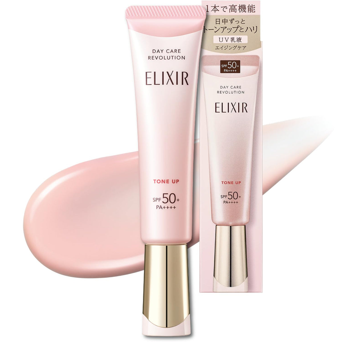 Elixir Day Care Revolution Tone Up SP+ aa, Baby Pink, SPF50+ PA++++