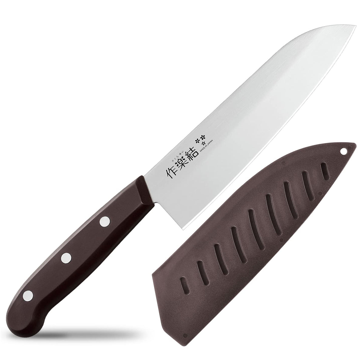 Takarabune Sakura Yui Knife With Sheath — Santoku Or Petty
