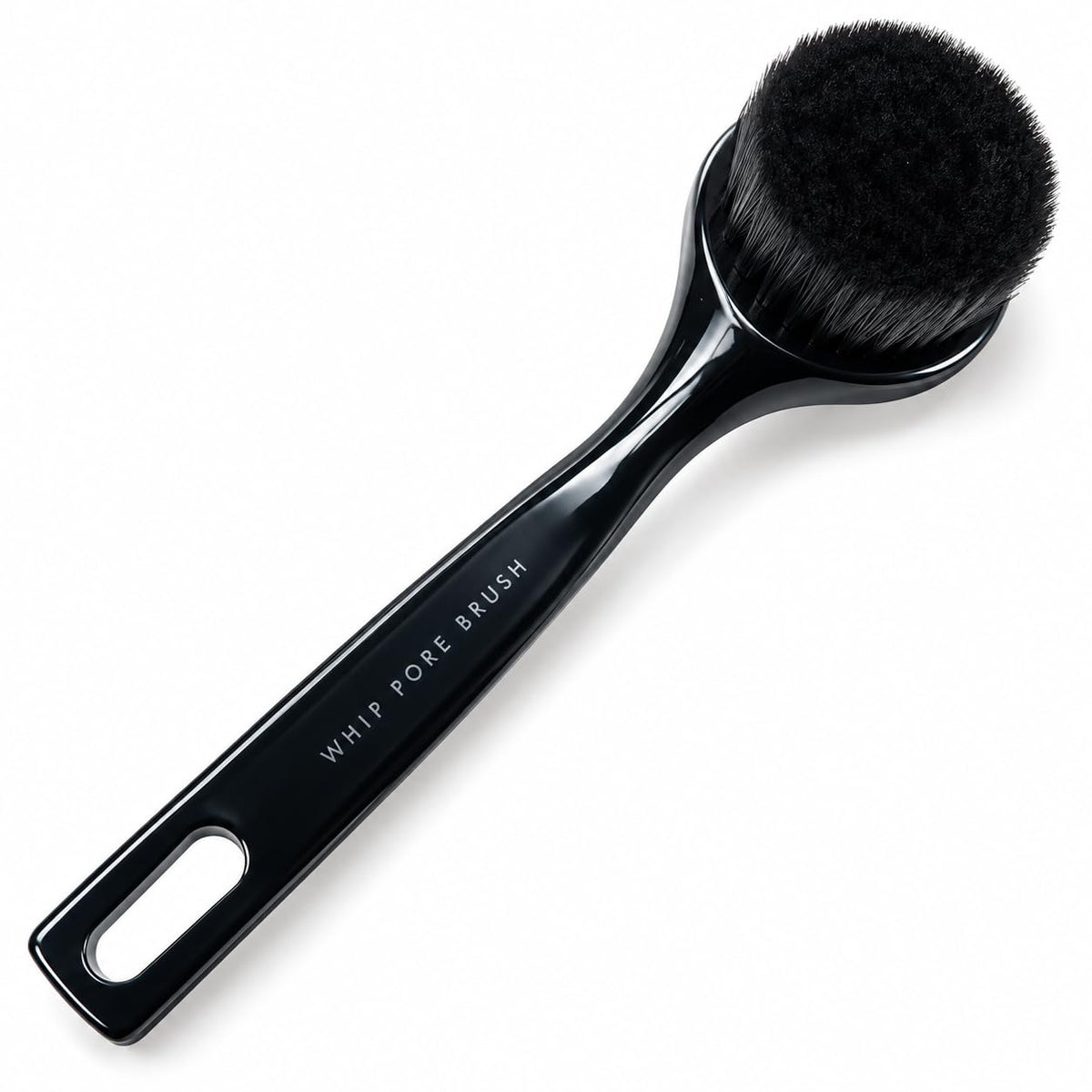 Ultra Fine Bristle Pore Cleansing Face Brush, Whip Pore Brush, Black, Made in Japan