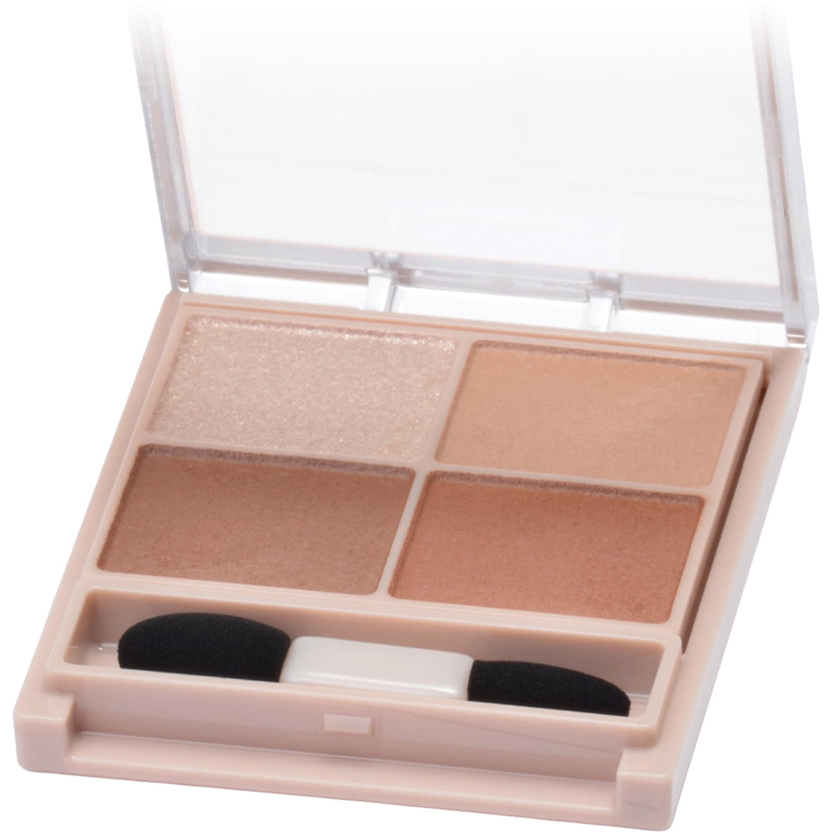 Canmake Silky Souffle Eyes Matte Type, Sheer Matte Four-Colour Eyeshadow Palette with Fine Glitter and Beauty-Serum Ingredients, 3.8 g