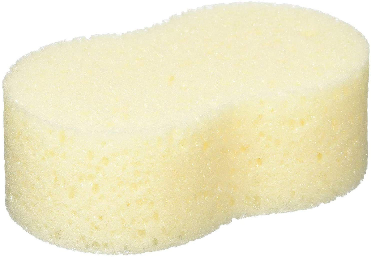 Ohe Baby Body Sponge Beige 14.8 x 8.6 x 5 cm, Soft Moist Polyurethane Foam Bath Sponge for Baby Skin, Made in Japan