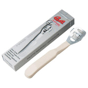 Matsuyoshi Solingen Pedi Callus and Corn Shaver, Stainless Steel Heel Smoother with 10 Replacement Blades Included, Made in Germany