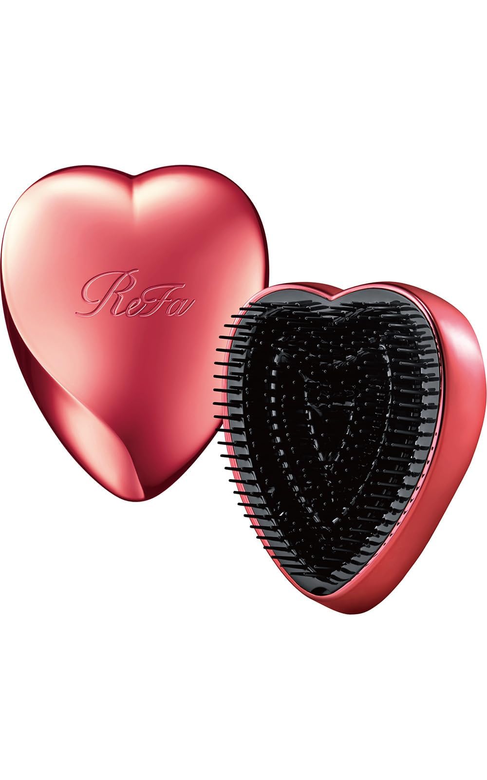 ReFa Heart Brush RS-AJ00A, Heart-Shaped Hair Brush with Three-Segment Pins and Protective Cover, Seven Colours