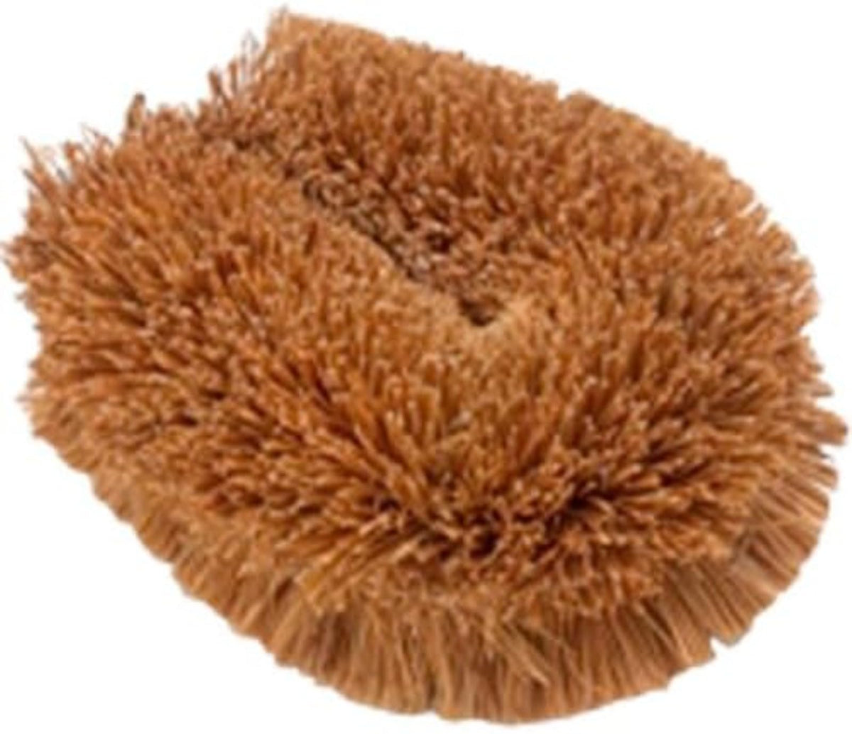 Kamenoko Tawashi Palm Chibikko P, Small Coir Palm Scrubber with a Hanging Ring for Dishes and Vegetables, 50 x 32 x 70 mm, 1 Piece or 2-Piece Set