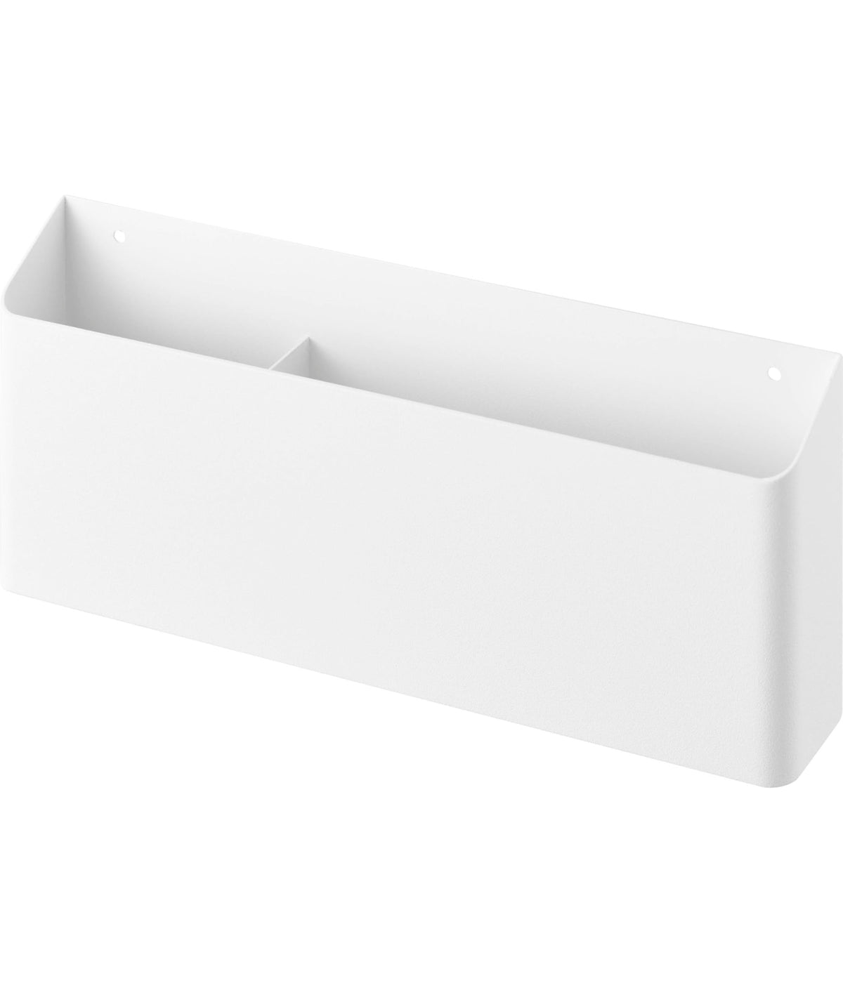 Yamazaki Tower Wall Remote Control Holder, Steel Pocket with Gypsum Board Pins and Wood Screws, 25 x 3.5 x 11 cm and 450 g, Holds 1.5 kg, White or Black