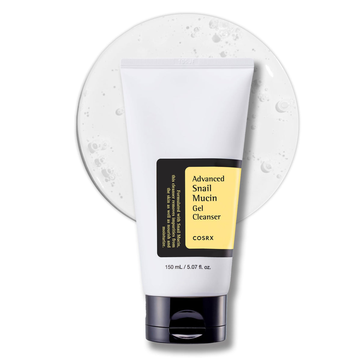 COSRX Advanced Snail Mucin Gel Cleanser, pH-Balanced Gel Face Wash with 10,000 ppm Snail Secretion Filtrate, 150 mL