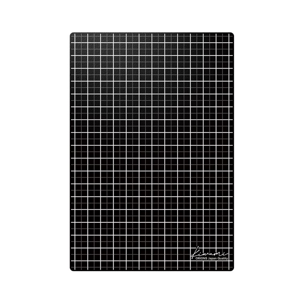 Kyoei Plastic Writing Mat Shitajiki, 2.0 mm Soft Thick PVC Mat with Printed Grid, Reversible, Made in Japan, A4+ 306 x 228 mm, B5+, A5 or B6, Black, Dark Red-Purple or Deep Navy