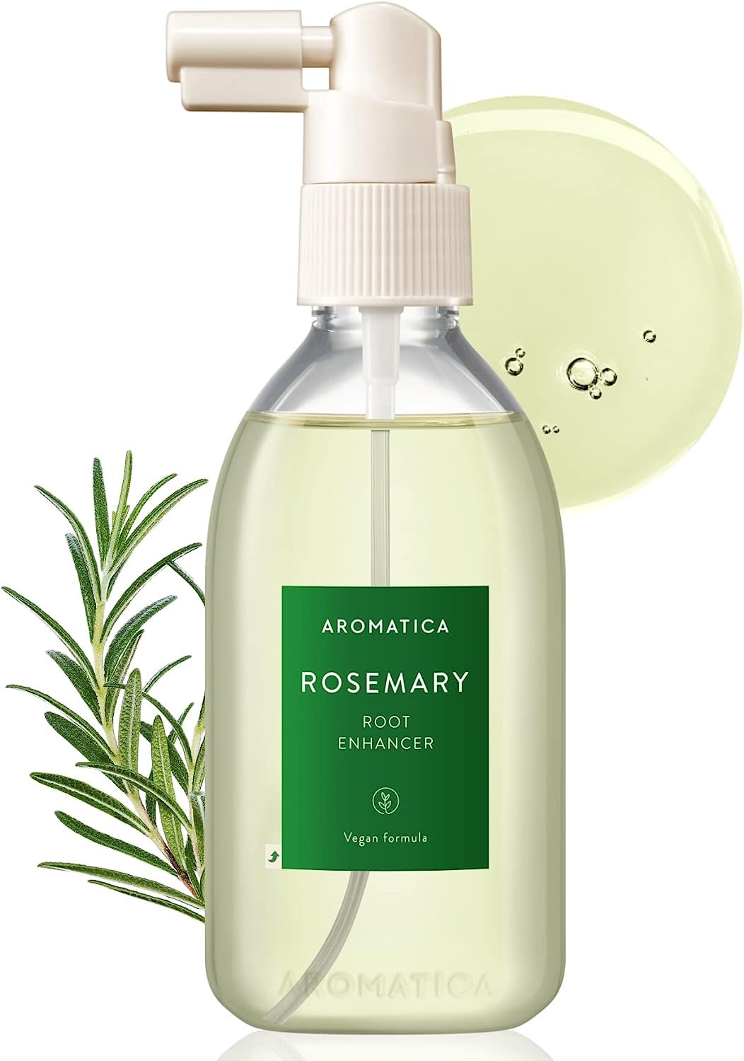 AROMATICA Rosemary Root Enhancer, Scalp Care Tonic Spray, Sulfate-Free Silicone-Free Paraben-Free Vegan, 100 mL