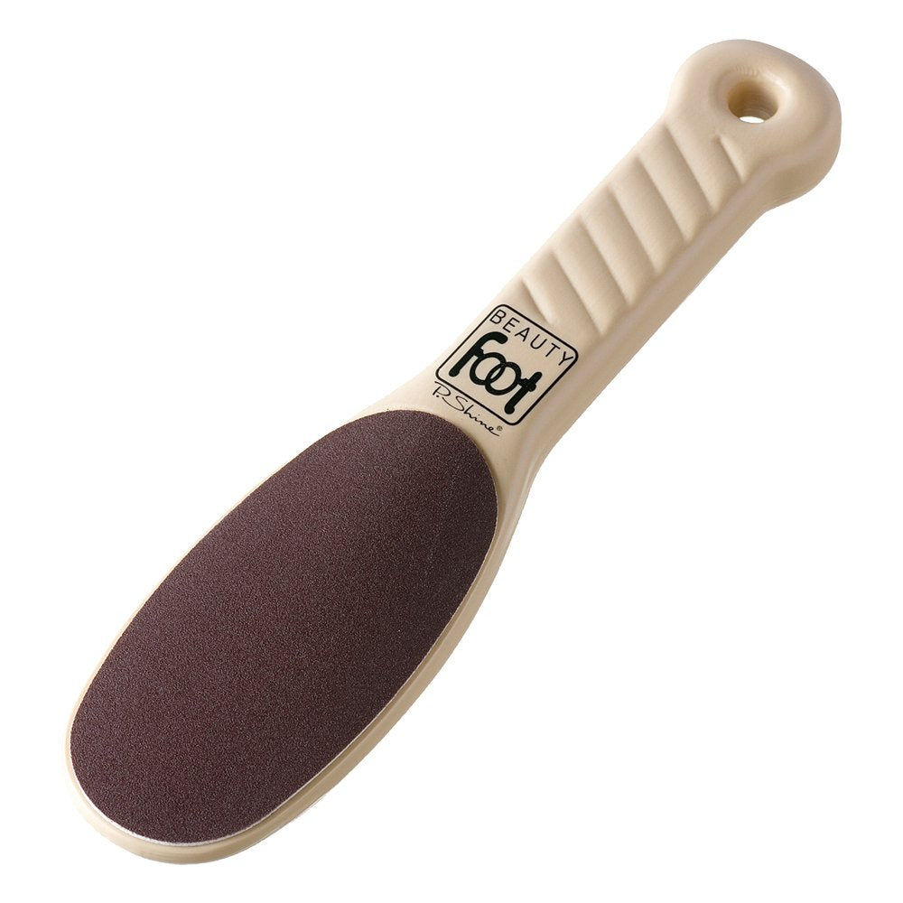 P.Shine Beauty Foot BF-80 Foot File, Beige, 120/220 Grit Callus Remover with Handle