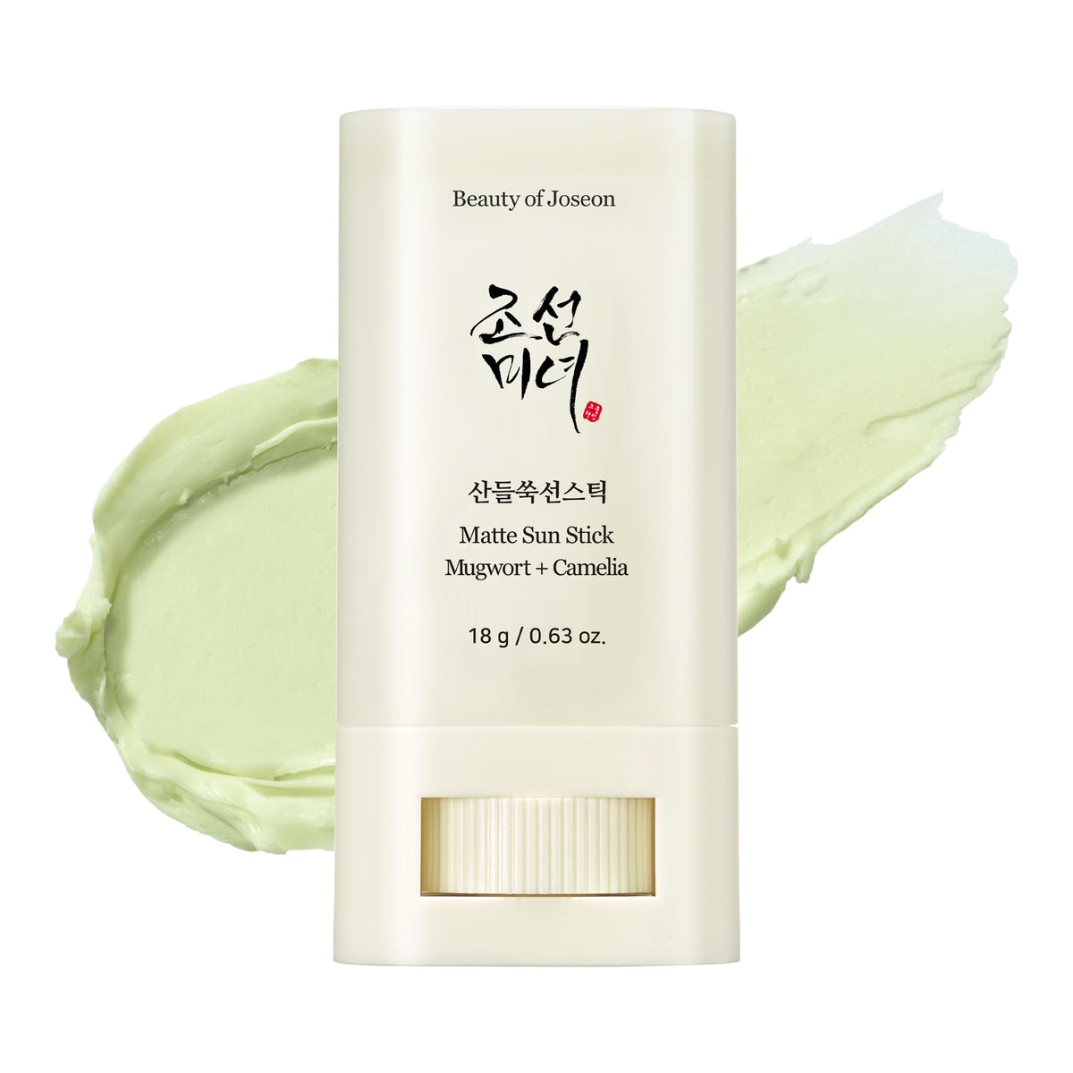 Beauty of Joseon Matte Sun Stick Mugwort + Camelia, SPF50+ PA++++ Low-Irritation Sunscreen Stick, 18 g